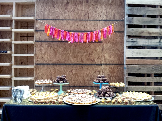 dessert table